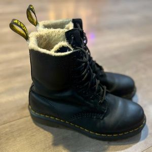 Dr.Martens Serena Faux Fur Lined Combat Boots